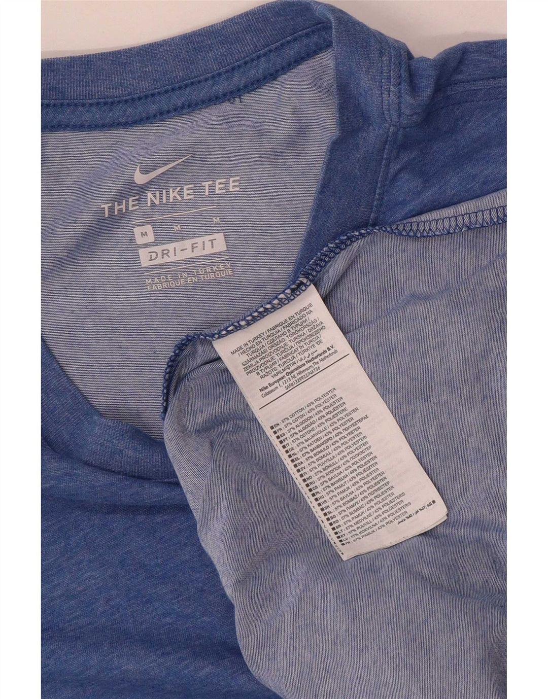 Ανδρικό μπλουζάκι Nike Dri Fit Μπλουζάκι από βαμβακερό μεσαίο μπλε χρώμα