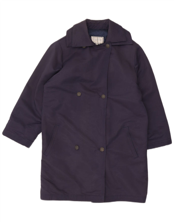 Versus By Gianni Versace Γυναικείο παλτό με διπλό στήθος IT 42 Medium Navy Blue