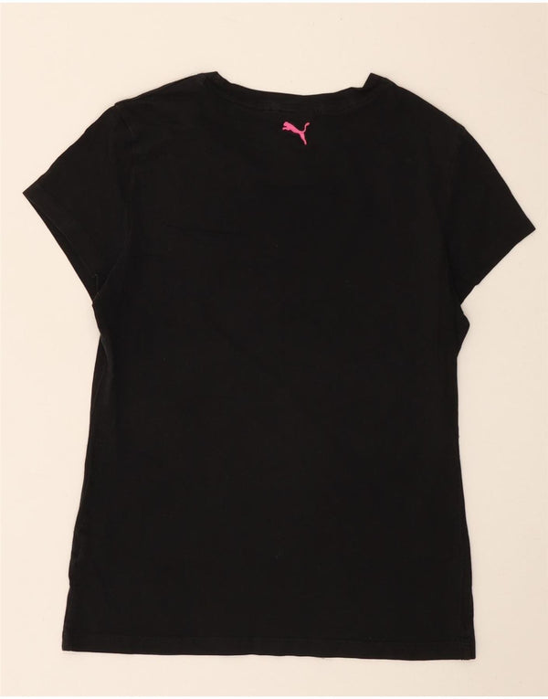 Γυναικείο γραφικό μπλουζάκι Puma Top UK 10 Small Black
