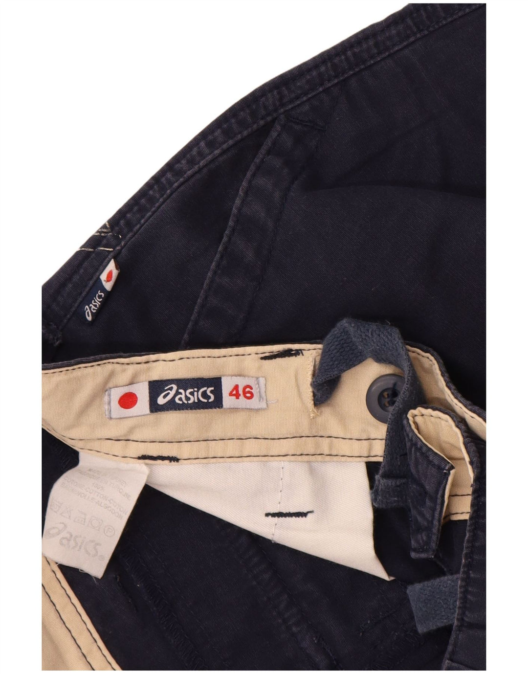 Ανδρικό σορτς Cargo Asics IT 46 Small W30 Navy Blue Cotton