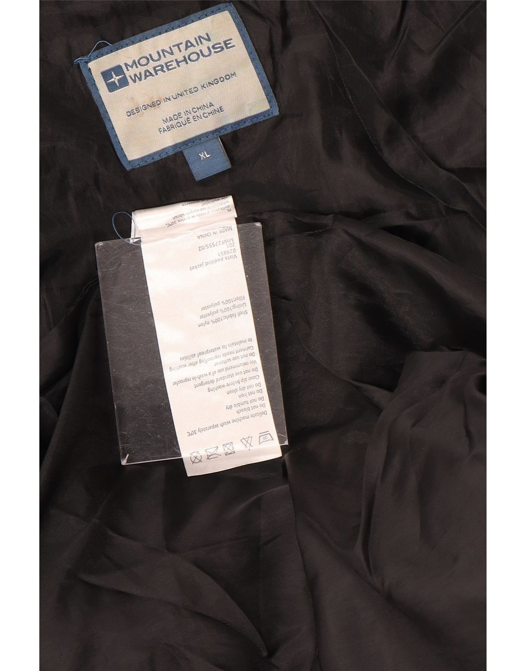 Ανδρικό μπουφάν με επένδυση Mountain Warehouse UK 42 XL μαύρο νάιλον