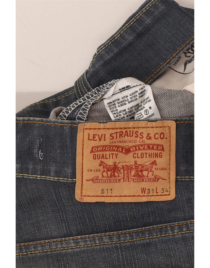 LEVI'S Mens 511 Slim Jeans W31 L34 Blue Cotton Vintage Levi's and Second-Hand Levi's from Messina Hembry 