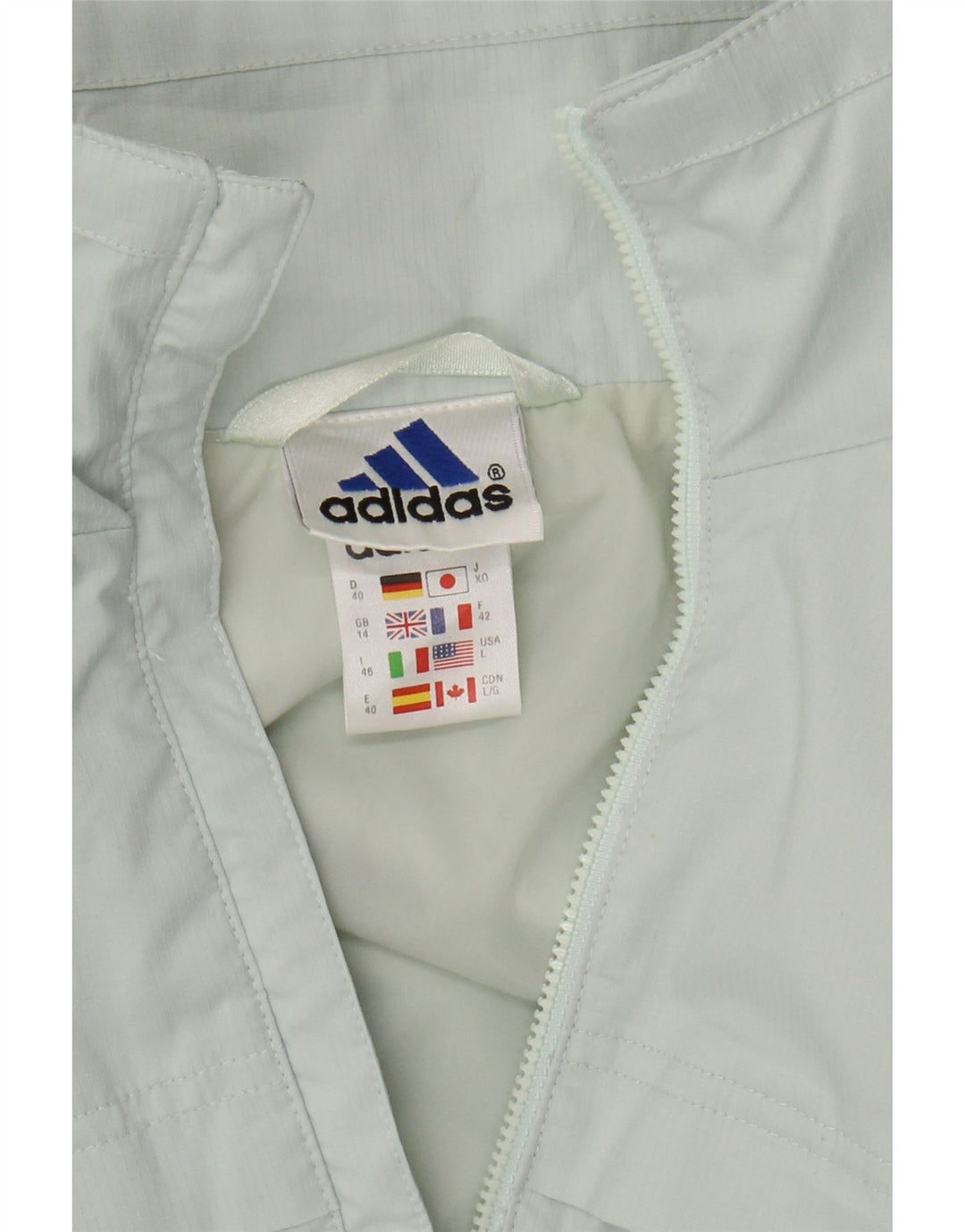 Γυναικεία φόρμα ADIDAS Top Jacket UK 14 Large Turquoise Polyester