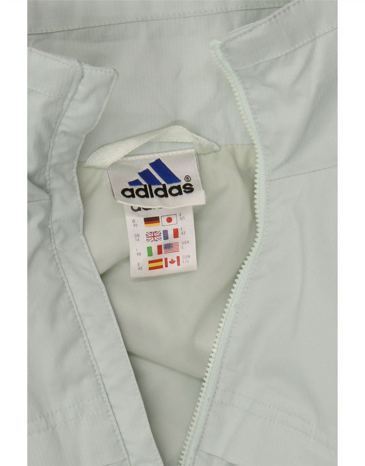 Γυναικεία φόρμα ADIDAS Top Jacket UK 14 Large Turquoise Polyester