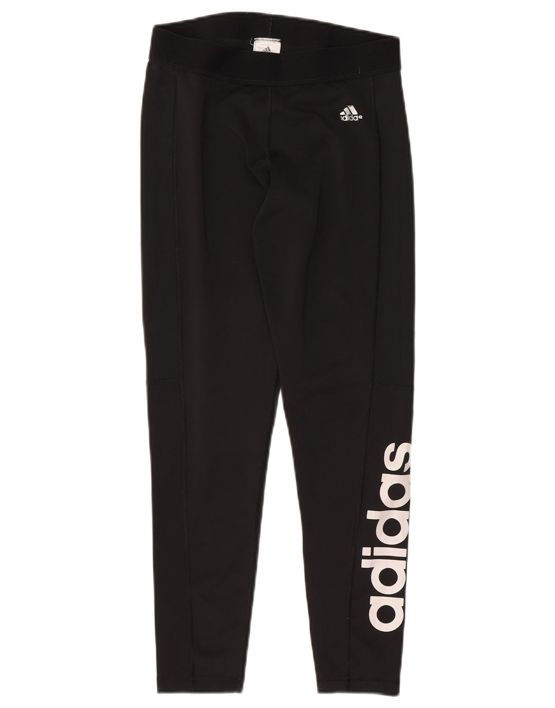 Γυναικεία γραφικά κολάν Adidas UK 12/14 Μεσαίου Μαύρου Πολυεστέρα