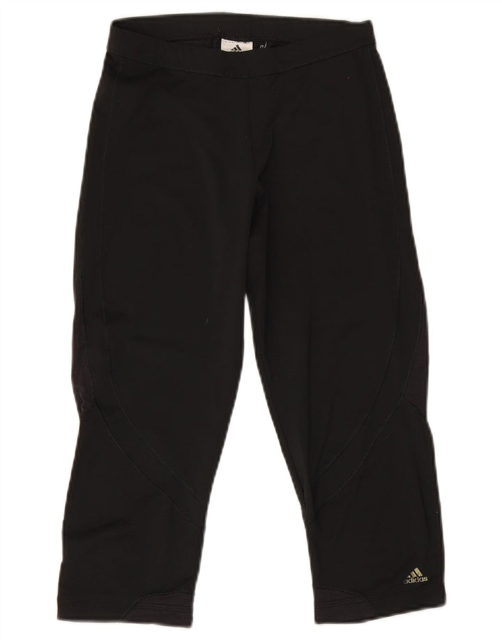 Γυναικεία Adidas Climacool Capri leggings UK 10 Small Black Polyester