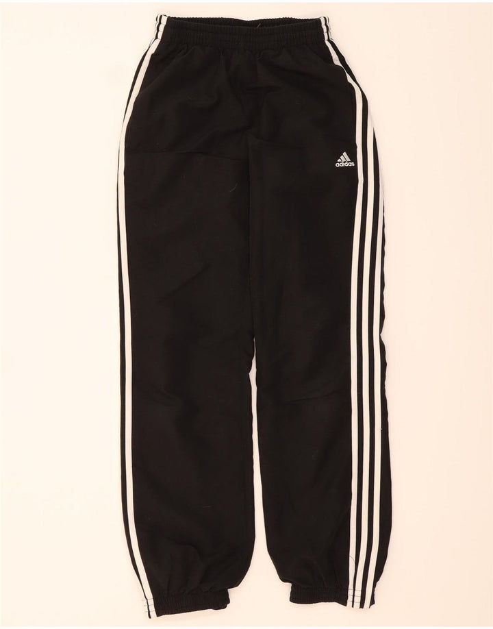 ADIDAS Boys Tracksuit Trousers Joggers 13-14 Years Black Polyester Vintage Adidas and Second-Hand Adidas from Messina Hembry 