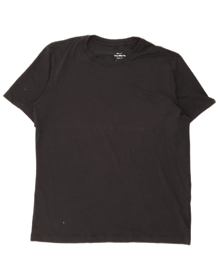Ανδρικό μπλουζάκι Nike Dri Fit Μπλουζάκι μεγάλο μαύρο βαμβακερό