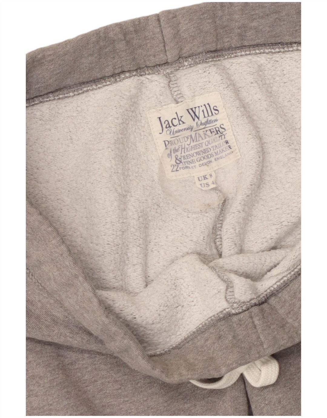 JACK WILLS Γυναικεία αθλητική φόρμα γραφικών παντελόνι Joggers UK 8 Small Grey