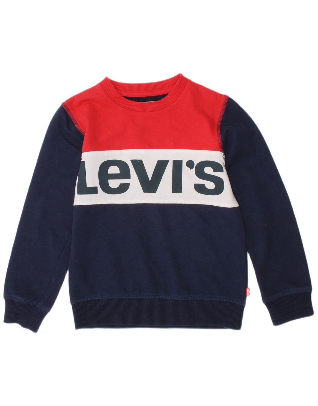 Levi's Boys Φούτερ Jumper 4-5 Years Navy Blue Colourblock Classic