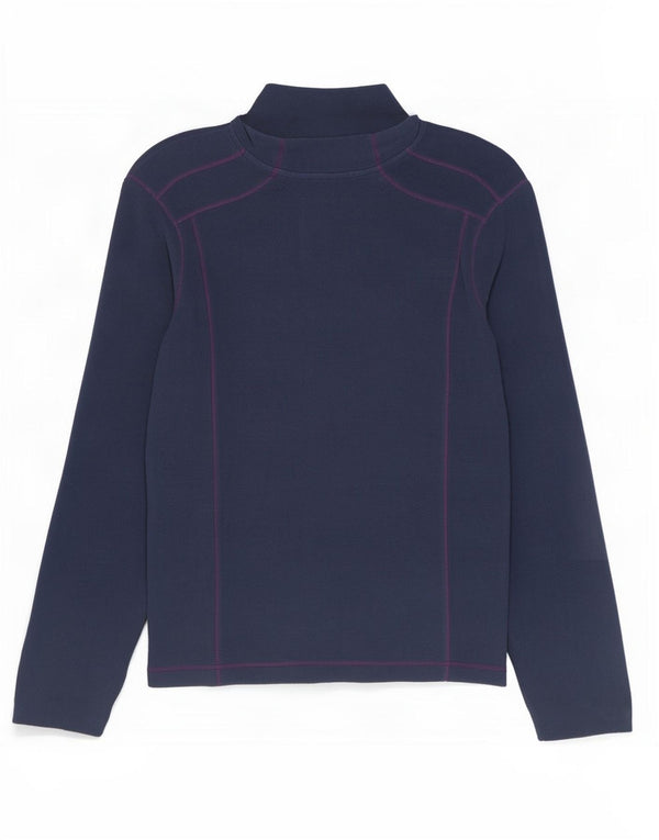 Weird Fish γυναικείο φερμουάρ Fleece Jumper UK 18 XL Navy Blue Polyester