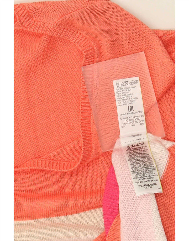 Marks & Spencer Γυναικείο πουλόβερ με λαιμόκοψη UK 24 4XL πολύχρωμο