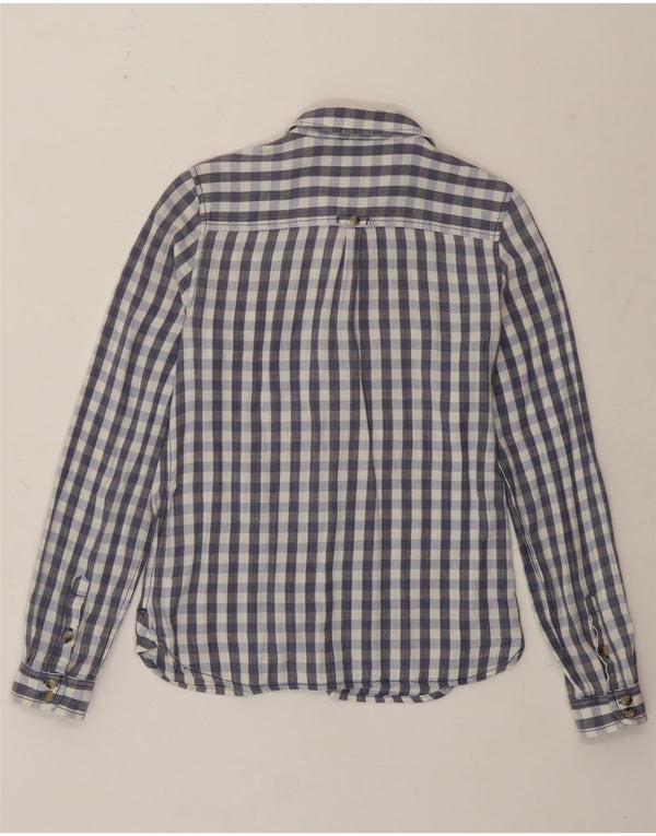 Fat Face Γυναικείο πουκάμισο Classic Fit UK 12 Medium Blue Gingham Cotton