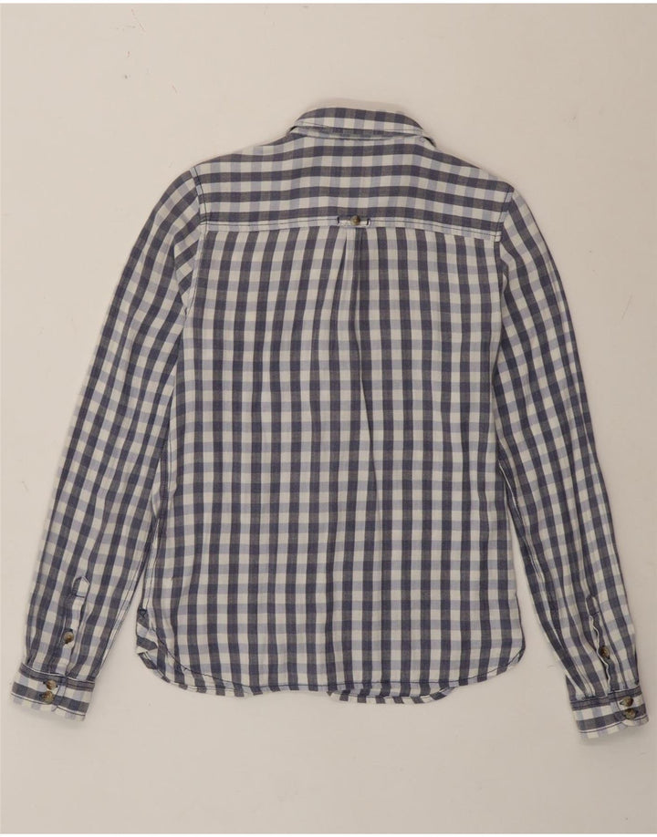 Fat Face Γυναικείο πουκάμισο Classic Fit UK 12 Medium Blue Gingham Cotton