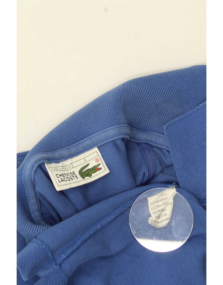 Ανδρικό πουκάμισο πόλο Lacoste, νούμερο 4, μεσαίο μπλε βαμβακερό