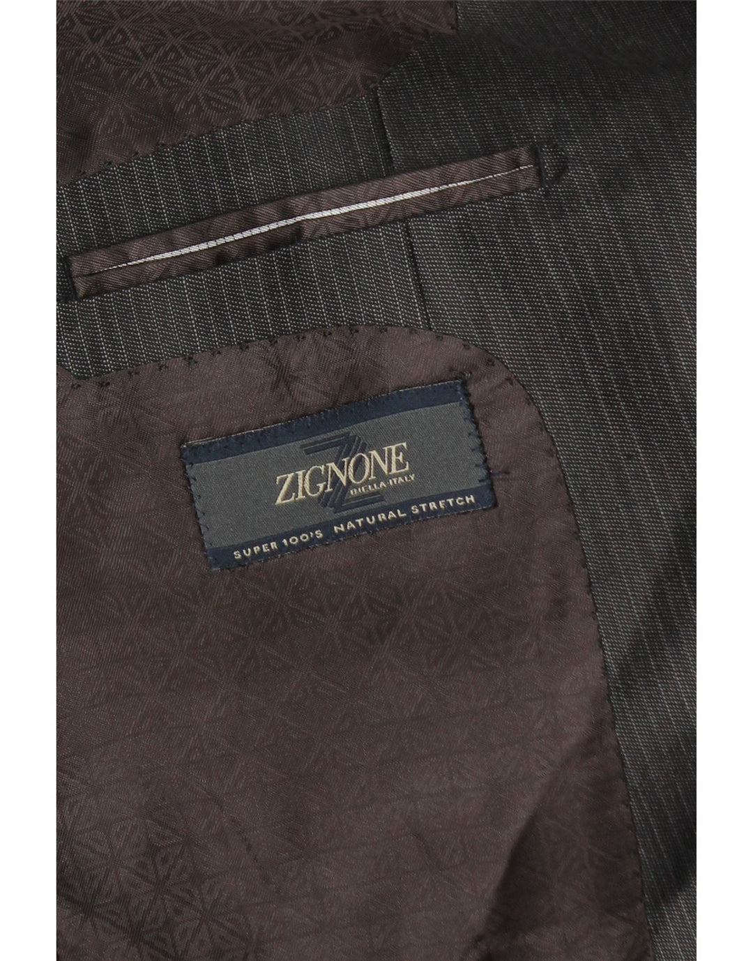 Zignone Ανδρικό σακάκι με 2 κουμπιά UK 38 Medium Grey