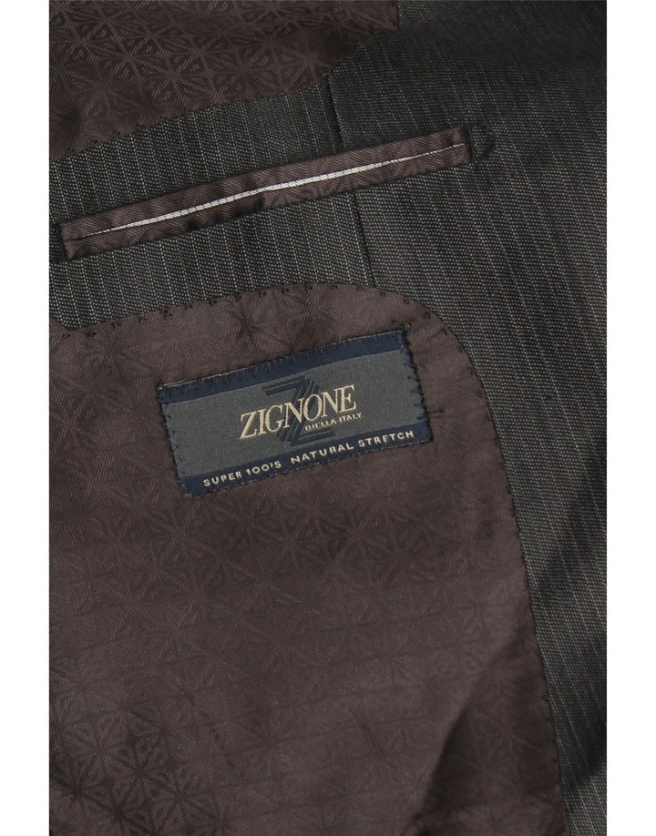 Zignone Ανδρικό σακάκι με 2 κουμπιά UK 38 Medium Grey