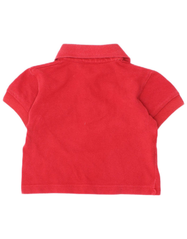 Burberry Baby Boys Polo πουκάμισο 6-9 μηνών κόκκινο βαμβακερό