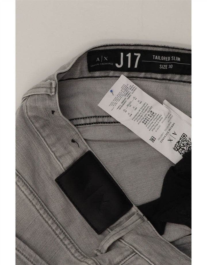 Armani Exchange Ανδρικό Slim Jeans W30 L32 Γκρι βαμβακερό