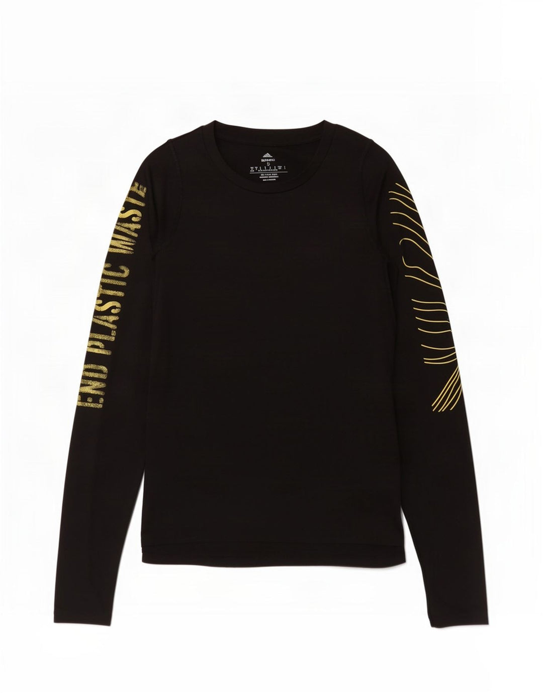 Adidas Γυναικείο τοπ μακρυμάνικο UK 8/10 μικρό μαύρο πολυεστέρα