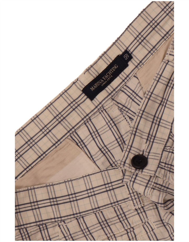 Ανδρικό σορτς Chino Marina Yachting IT 50 Large W36 White Check