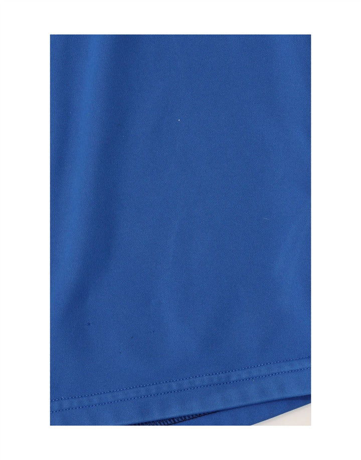 NIKE Boys Zip Neck Tracksuit Top Jacket 8-9 Years Small  Blue Colourblock