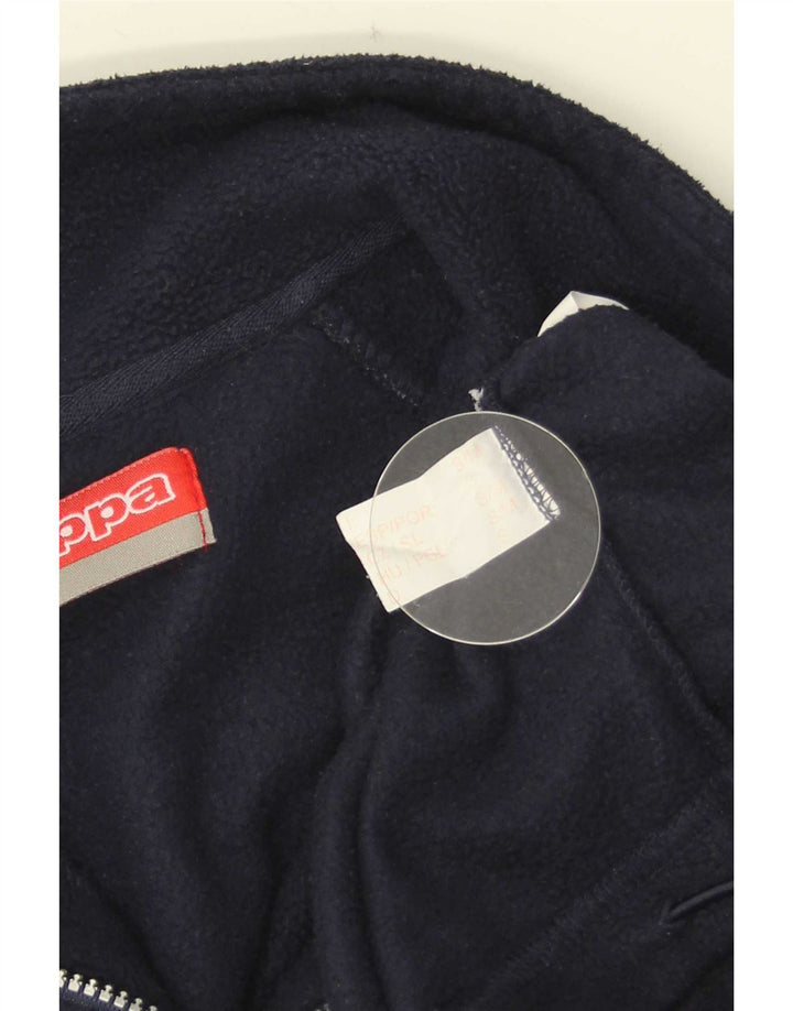 Kappa Ανδρικό φερμουάρ Fleece Jumper Μικρό Navy Blue Polyester