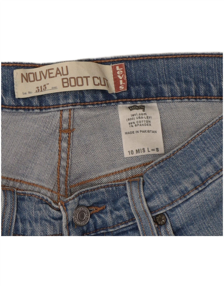 LEVI'S Γυναικείο 515 Nouveau Bootcut Τζιν US 10 Large W32 L29 Μπλε βαμβακερό