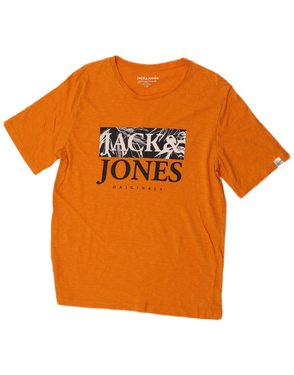 Ανδρικό γραφικό μπλουζάκι Jack & Jones Top Medium πορτοκαλί