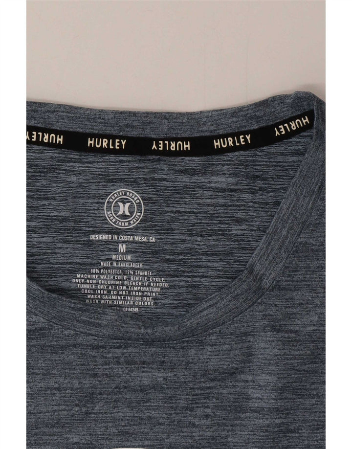 Ανδρικό γραφικό T-Shirt Hurley Κορυφαίο μεσαίο μπλε ναυτικό πολυεστέρας