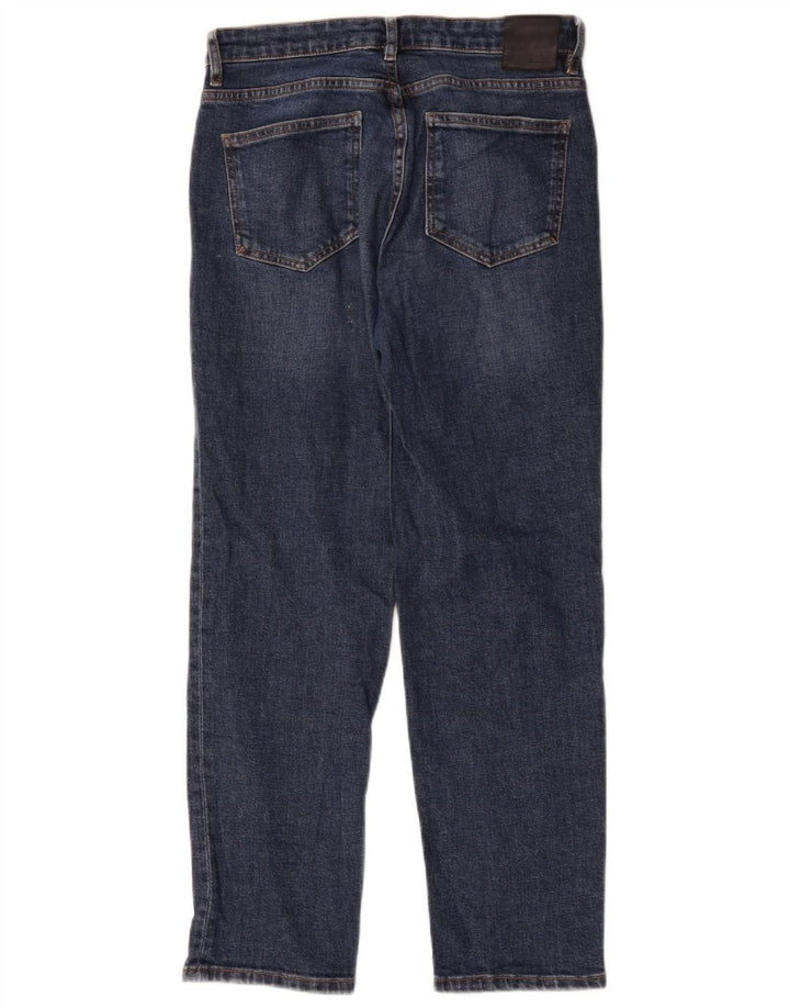 Massimo Dutti Γυναικείο ίσιο τζιν W30 L27 Μπλε βαμβακερό