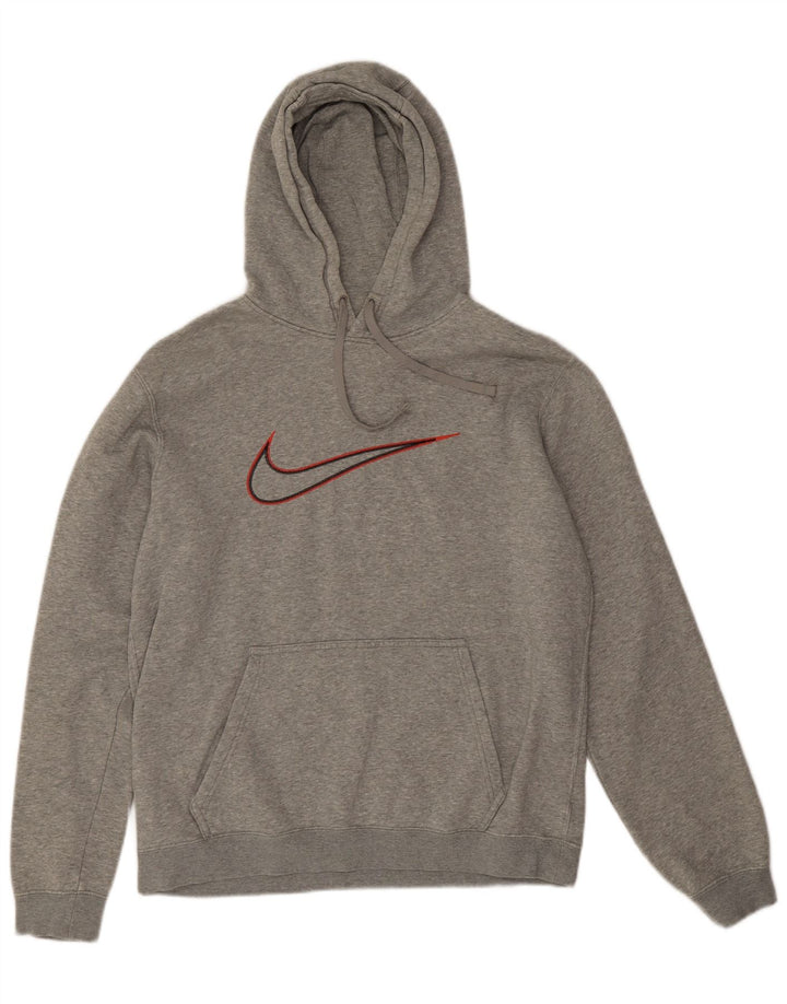 Ανδρικό γραφικό φούτερ Nike, βαμβακερό μεσαίο γκρι