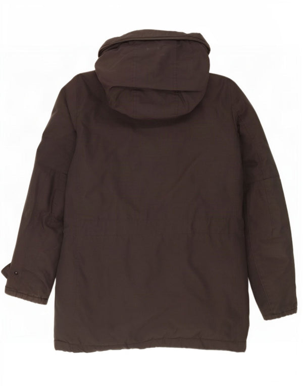 Woolrich Ανδρικό παλτό με κουκούλα UK 36 Small Grey Cotton