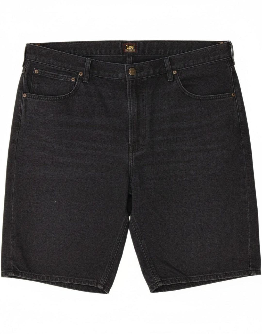 LEE Mens Denim Shorts W40 XL Black Cotton