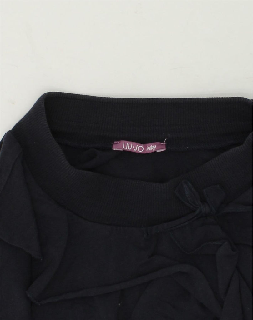 LIU JO Baby Girls Tiered Skirt 18-24 Months W19 Navy Blue Cotton | Vintage Liu Jo | Thrift | Second-Hand Liu Jo | Used Clothing | Messina Hembry 