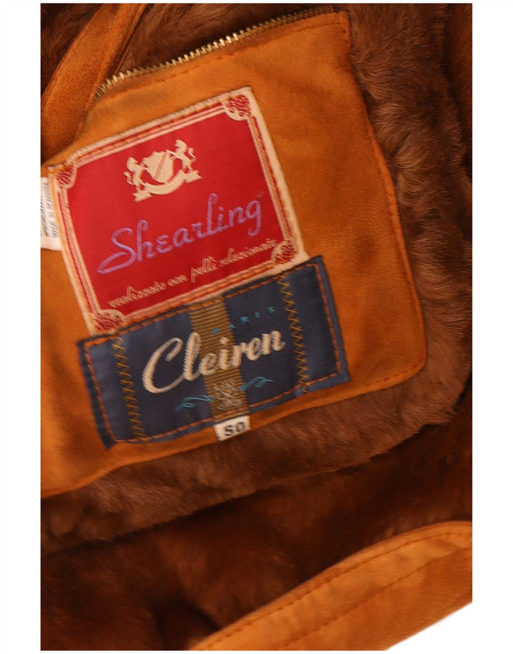 Πανωφόρι Cleiren Ανδρικό Shearling IT 50 Large Beige Shearling