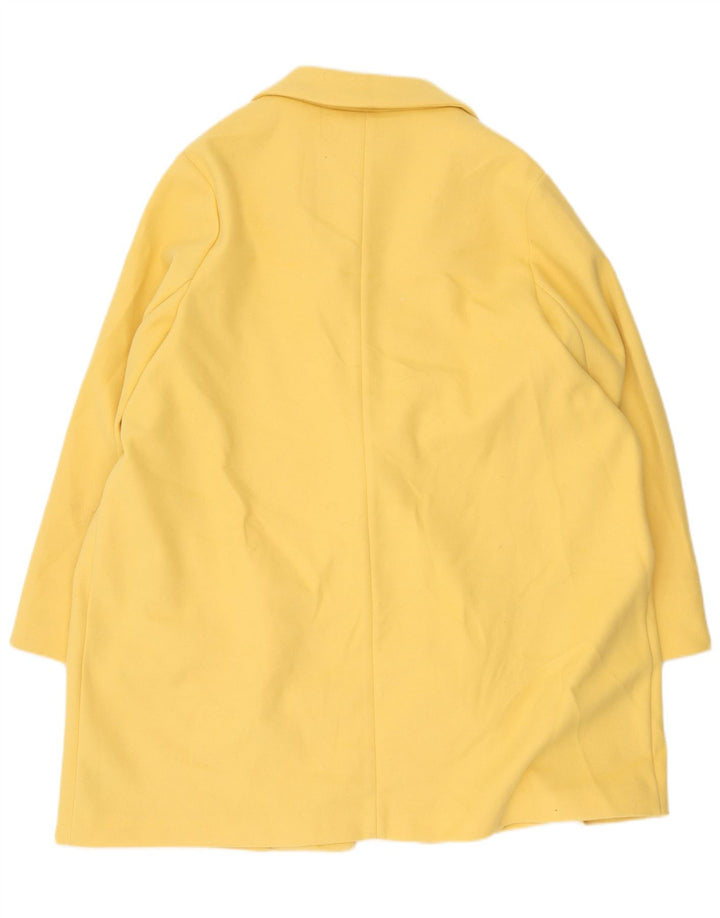 Marks & Spencer Γυναικείο Πανωφόρι UK 24 4XL Κίτρινο Βαμβακερό