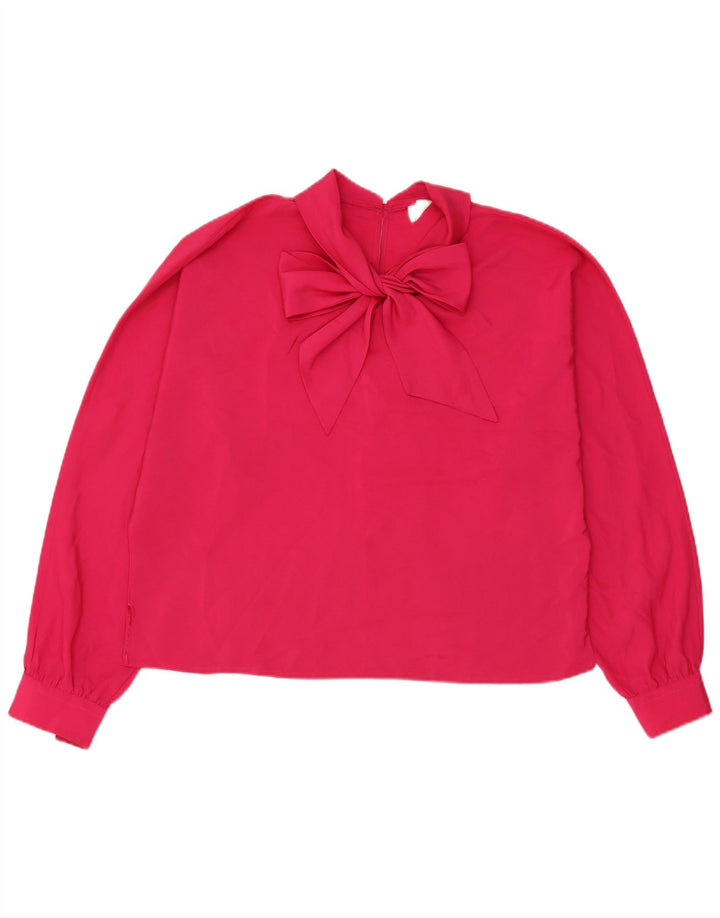 Primavera Firenze γυναικείο παπιγιόν Oversized μπλούζα τοπ UK 16 Large Pink