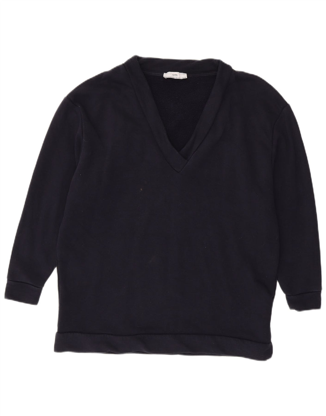 Zara Γυναικεία φούτερ μεγάλου μεγέθους Jumper UK 14 Medium Navy Blue