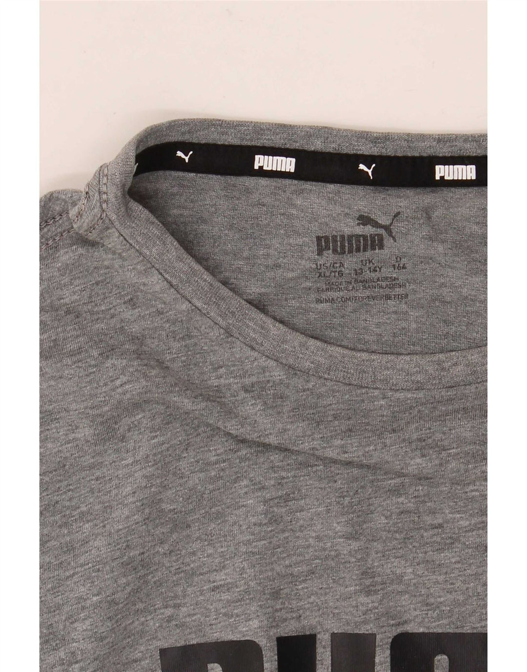 Puma Boys Graphic T-Shirt Top 13-14 Years Grey