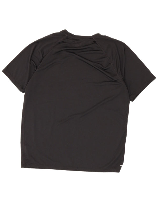 Ανδρικό γραφικό T-Shirt New Balance Top Large Μαύρο Πολυεστέρας