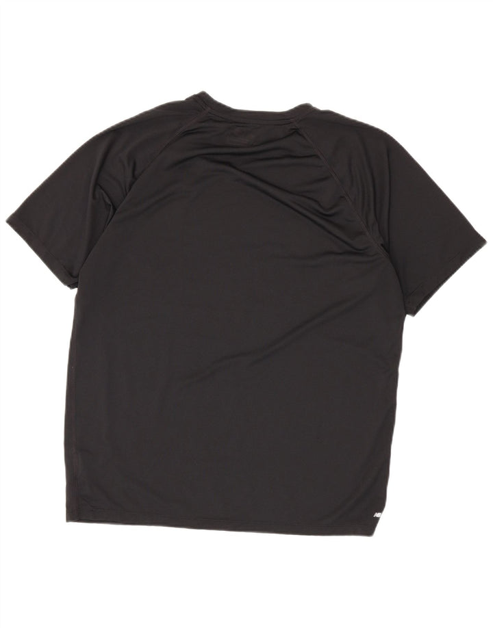 Ανδρικό γραφικό T-Shirt New Balance Top Large Μαύρο Πολυεστέρας