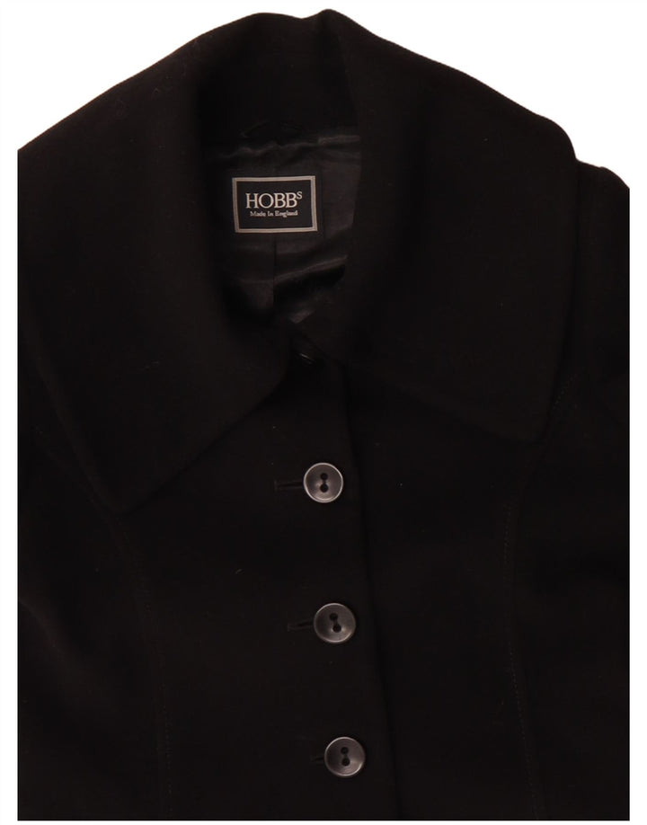 Hobbs Γυναικείο Παλτό UK 14 Μεσαίο Μαύρο Μαλλί