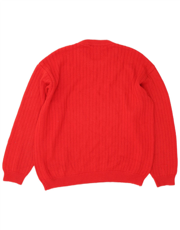 Ανδρικό πουλόβερ Il Granchio Crew Neck Jumper XL Red Wool