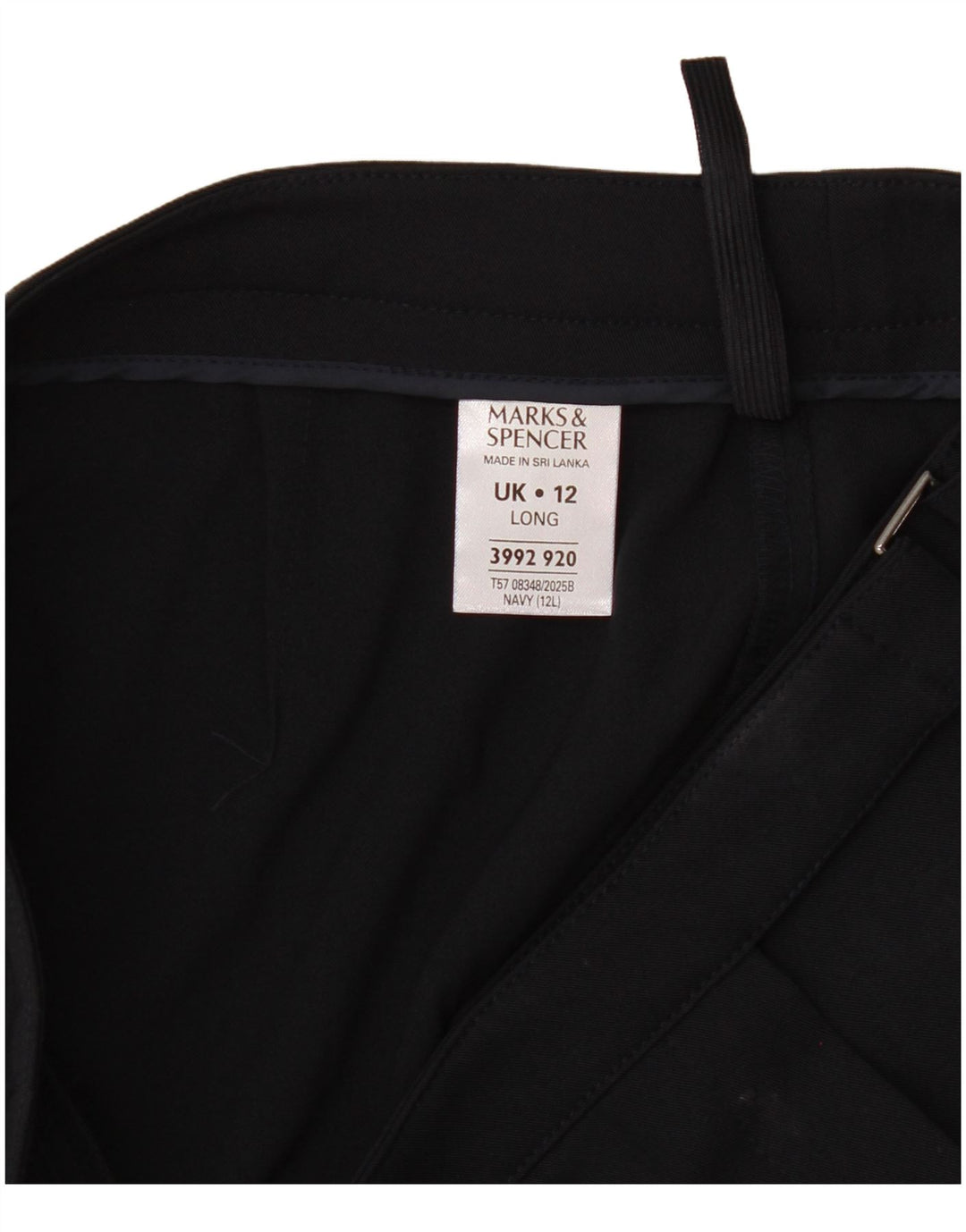 Marks & Spencer γυναικείο παντελόνι UK 12 Medium W32 L32 Navy Blue