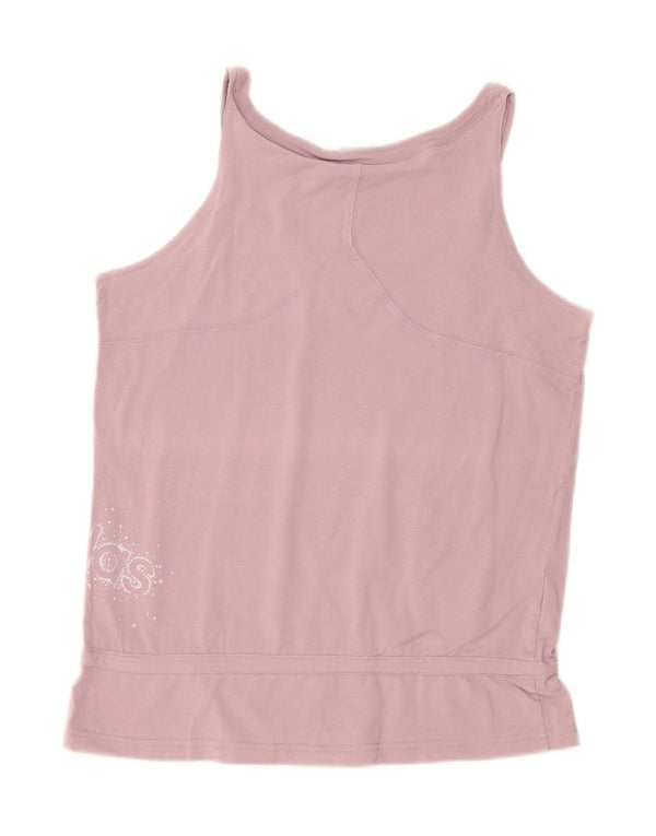 Γυναικείο γραφικό γιλέκο Adidas Top UK 18 XL Μωβ βαμβακερό