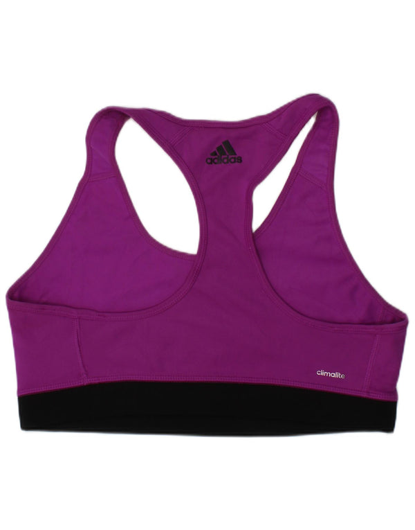 Γυναικείο γραφικό αθλητικό σουτιέν Adidas Climalite Top UK 12/14 Medium Purple Sports