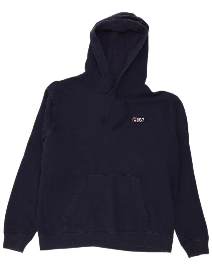 Fila Ανδρικό Hoodie Jumper Large Navy Blue από βαμβάκι