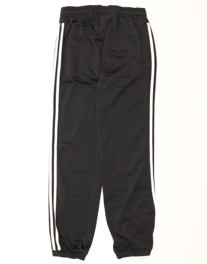 Adidas Boys Tracksuit Trousers Joggers 13-14 Years Black Polyester