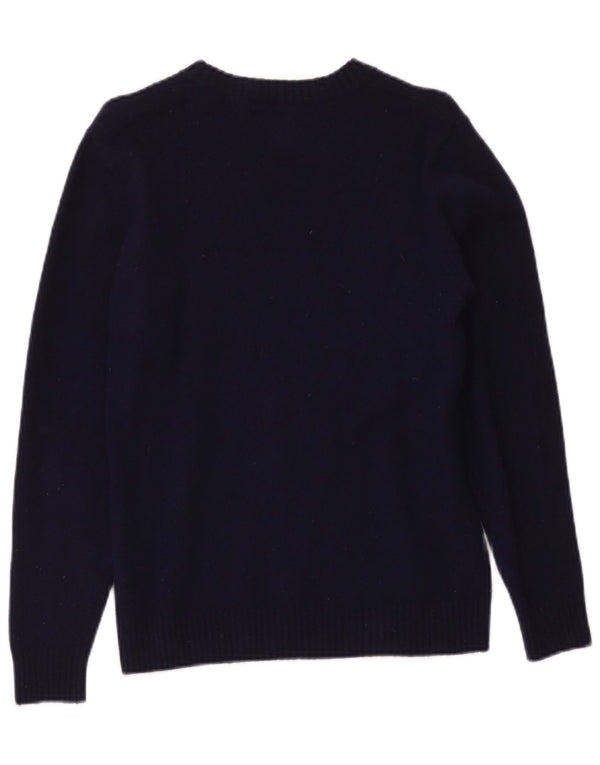 Γυναικείο Levi's Boat Neck Jumper πουλόβερ UK 10 Small Navy Blue Wool